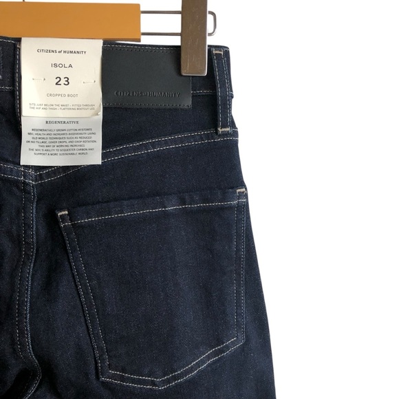 Citizens of Humanity Isola Cropped Boot Jeans Size 23 Solace Indigo Wash NWT NEW - Picture 11 of 15